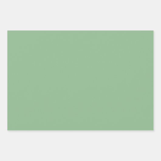 Schlichte Rot-Meer-Grüntöne 3 Töne Geschenkpapier Set (Vorderseite 3)