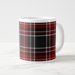 Schlichte rote karierte Tartan-Spezialitäten-Tass Jumbo-Tasse