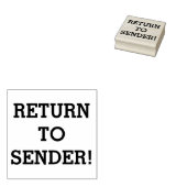 Schlichte "RÜCKKEHR ZUM SENDER!" Briefmarke Gummistempel (Stempel)