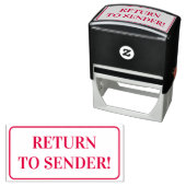 Schlichte "RÜCKKEHR ZUM SENDER!" Briefmarke Permastempel (Beispiel)