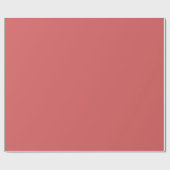 Schlichte, scharfe Korallenfarbe Geschenkpapier (Flach)