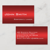 Schlichte Schattierungen Beruflicher Geschäftskart Visitenkarte (Vorne/Hinten)