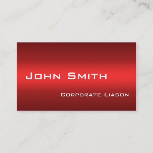 Schlichte Schattierungen Beruflicher Geschäftskart Visitenkarte (Vorderseite)