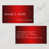 Schlichte Schattierungen Beruflicher Geschäftskart Visitenkarte (Vorne/Hinten)
