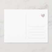 Schlichte, schicke Save the date Karte (Rückseite)