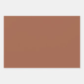 Schlichte Schokolade Birdseed Brown Shades 3 Tones Geschenkpapier Set (Vorderseite 3)