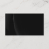 Schlichte Schwarz Beige Gold Tones Moderne Visiten Visitenkarte (Rückseite)