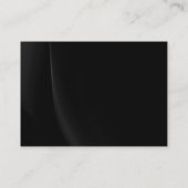 Schlichte Schwarz Beige Gold Tones Moderne Visiten Visitenkarte (Rückseite)