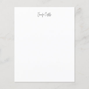 Schlichte Schwarz-weiße Minimalistische Kalligrafi