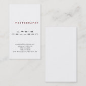 Schlichte Schwarz-weiße Visitenkarte (Vorne/Hinten)