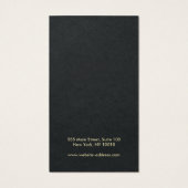 Schlichte Schwarze Anzeige für die Aufnahme von Lo (Rückseite)