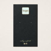 Schlichte Schwarze Anzeige für die Aufnahme von Lo (Vorderseite)