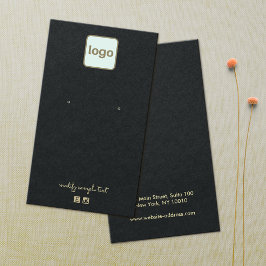 Schlichte Schwarze Anzeige für die Aufnahme von Lo