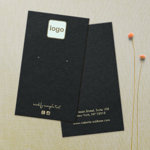 Schlichte Schwarze Anzeige für die Aufnahme von Lo