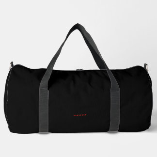 Schlichte schwarze Druckfarbe Nähen große Duffelta Duffle Bag