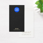 Schlichte Schwarze Karte für die Wiedergabe des Lo (Schreibtisch)