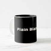 Schlichte schwarze Tasse (Vorderseite Links)