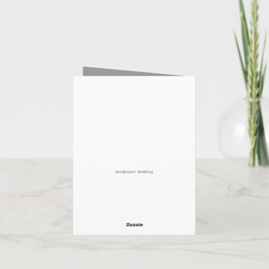 Schlichte schwarze Trauzeuge-Hochzeit danken Ihnen Dankeskarte (Rückseite)