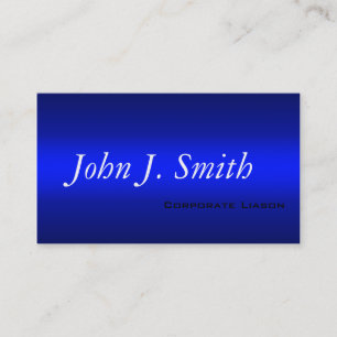 Schlichte Shades of Blue Beruflich Business Cards Visitenkarte