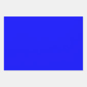 Schlichte Solid Steel Royal Blue Shades 3 Tones Geschenkpapier Set (Vorderseite)