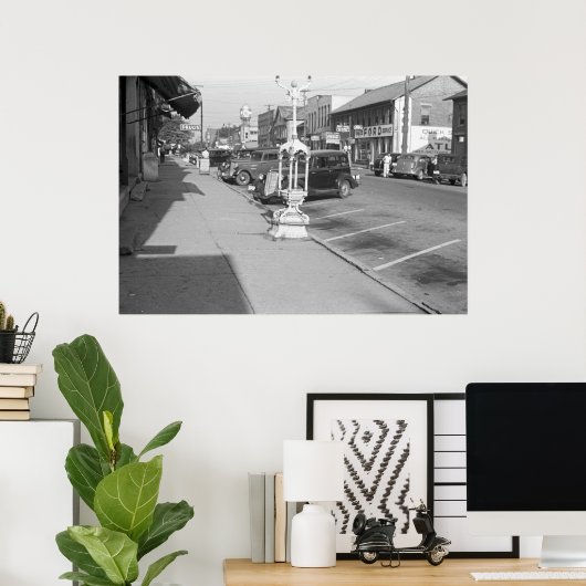 Schlichte Stadt, Ohio, 30er Poster (Heimbüro)