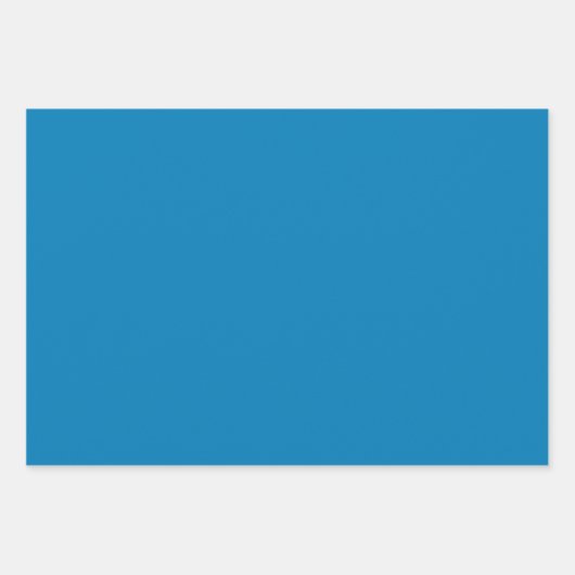 Schlichte Star Munsell CG Blue Shades 3 Tones Geschenkpapier Set (Vorderseite)