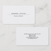 Schlichte Stilvolle Klassik Berufliche Kreation Visitenkarte (Vorne/Hinten)