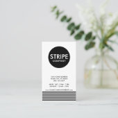 schlichte Streifenfirma Visitenkarte (Stehend Vorderseite)