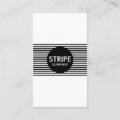 schlichte Streifenfirma Visitenkarte (Rückseite)