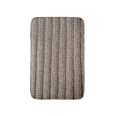 Schlichte Strickstoffe, braune Textur. Badematte (Vorderseite Vertikal)