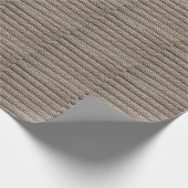 Schlichte Strickstoffe, braune Textur. Geschenkpapier (Ecke)