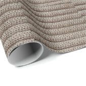 Schlichte Strickstoffe, braune Textur. Geschenkpapier (Rolleneckpunkt)