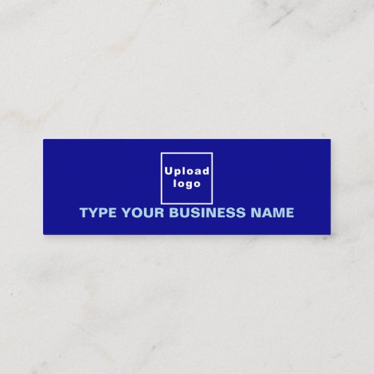 Schlichte Texte Design auf der Vorderseite von Bla Mini Visitenkarte (Rückseite)