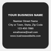 Schlichte Texte Geschäftsmarke auf der Aufkleber f (Vorderseite)