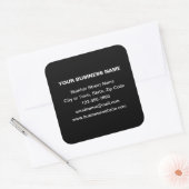 Schlichte Texte Geschäftsmarke auf der Aufkleber f (Umschlag)