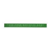 Schlichte Texte Grüne Rücksendeadresse (Person)