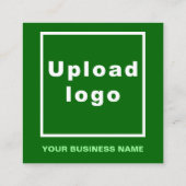 Schlichte Textegestaltung auf der Vorderseite der Quadratische Visitenkarte (Rückseite)