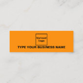 Schlichte Texterstellung auf der Vorderseite der o Mini Visitenkarte (Rückseite)