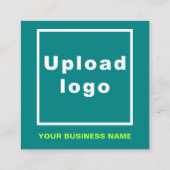 Schlichte Texterstellung auf der Vorderseite des A Quadratische Visitenkarte (Rückseite)