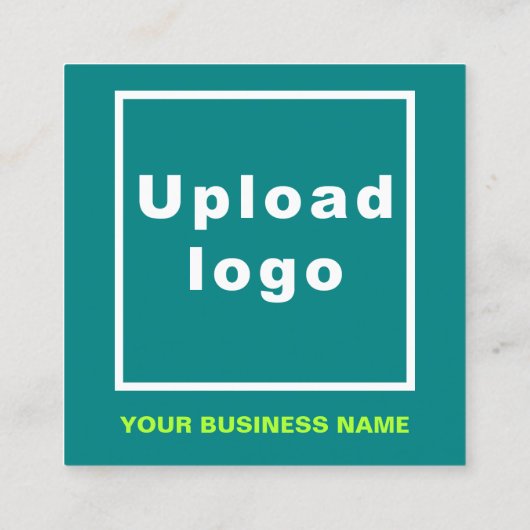 Schlichte Texterstellung auf der Vorderseite des A Quadratische Visitenkarte (Rückseite)