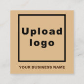 Schlichte Texterstellung auf der Vorderseite des h Quadratische Visitenkarte (Rückseite)