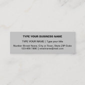 Schlichte Texterstellung auf der Vorderseite von G Mini Visitenkarte (Vorderseite)