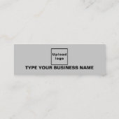 Schlichte Texterstellung auf der Vorderseite von G Mini Visitenkarte (Rückseite)