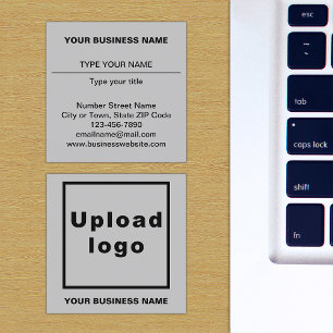 Schlichte Texterstellung auf der Vorderseite von G Quadratische Visitenkarte