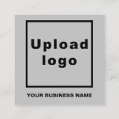 Schlichte Texterstellung auf der Vorderseite von G Quadratische Visitenkarte (Rückseite)