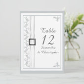 Schlichte Tischnummer (Stehend Vorderseite)