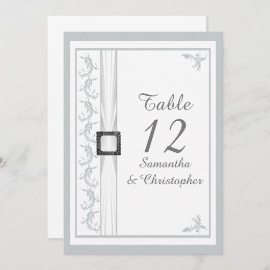 Schlichte Tischnummer (Vorne/Hinten)