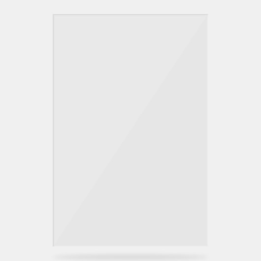 Schlichte transparente Hochzeitstabelle 24" x 36" Acrylschild (Vorderseite)