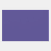 Schlichte True Dark Slate Blue Shades 3 Tones Geschenkpapier Set (Vorderseite 2)