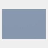 Schlichte Tufts Lake Shadow Blue Shades 3 Tones Geschenkpapier Set (Vorderseite 3)